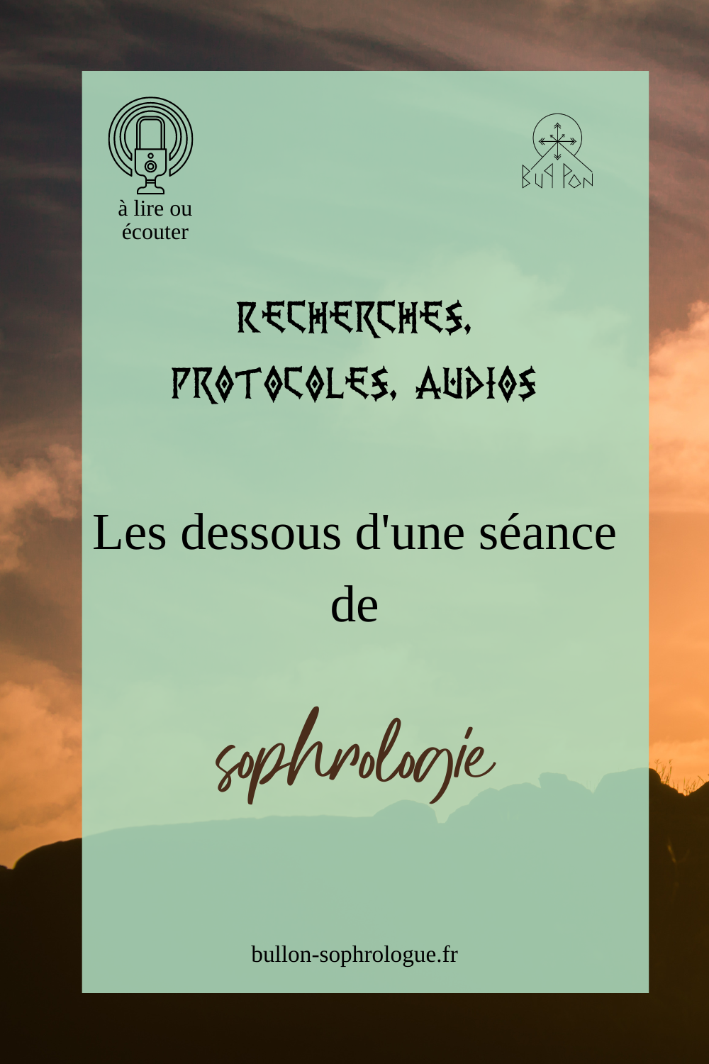 Recherches, protocoles, audios. Les dessous d'une séance de sophrologie