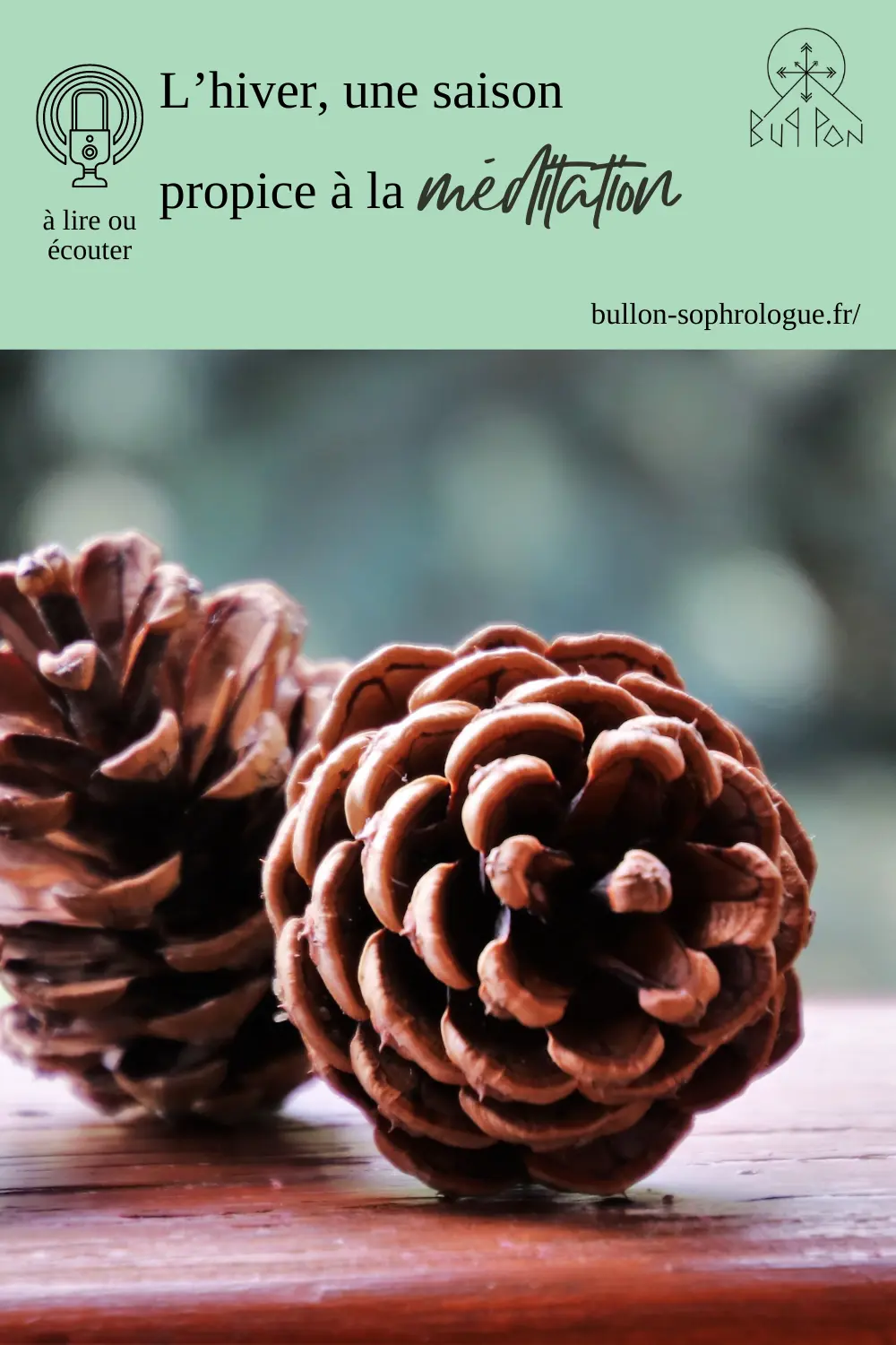 L'hiver, une saison propice à la méditation. 